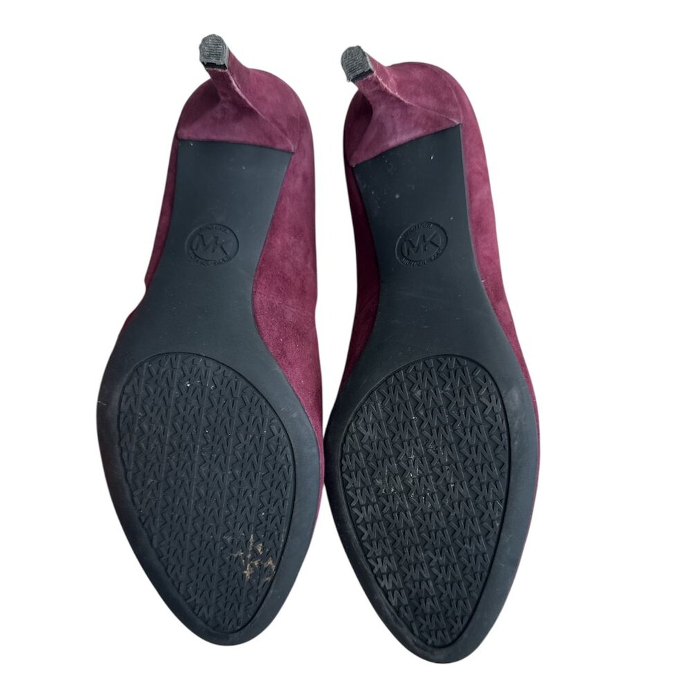Michael Kors Burgundy Suede Heels size US6.5 EUC - Picture 4 of 9